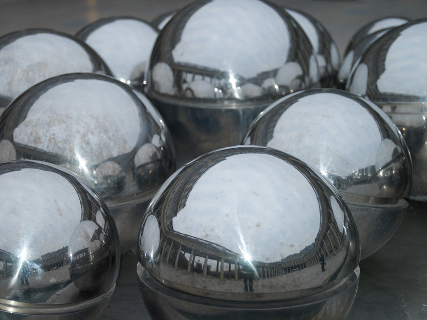 Paris. Metallics spheres at The Louvre - Landscape Photography Print
