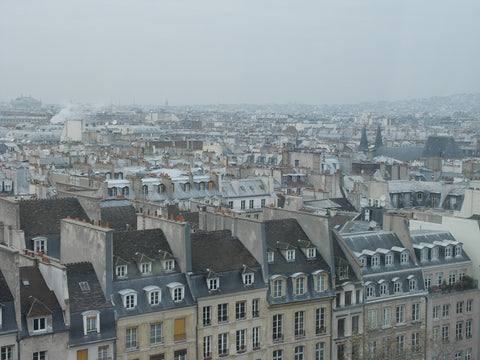 Paris. Romantic Rooftops 001 - Landscape Photography Print